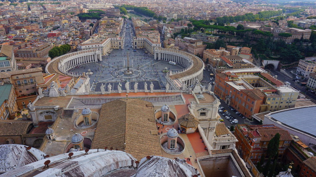 Petersdom - Blick auf Rom
