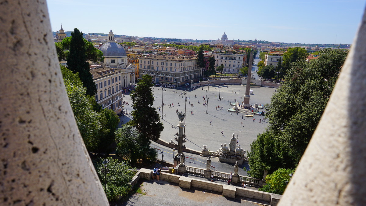 Blick auf die Piazza del Popolo